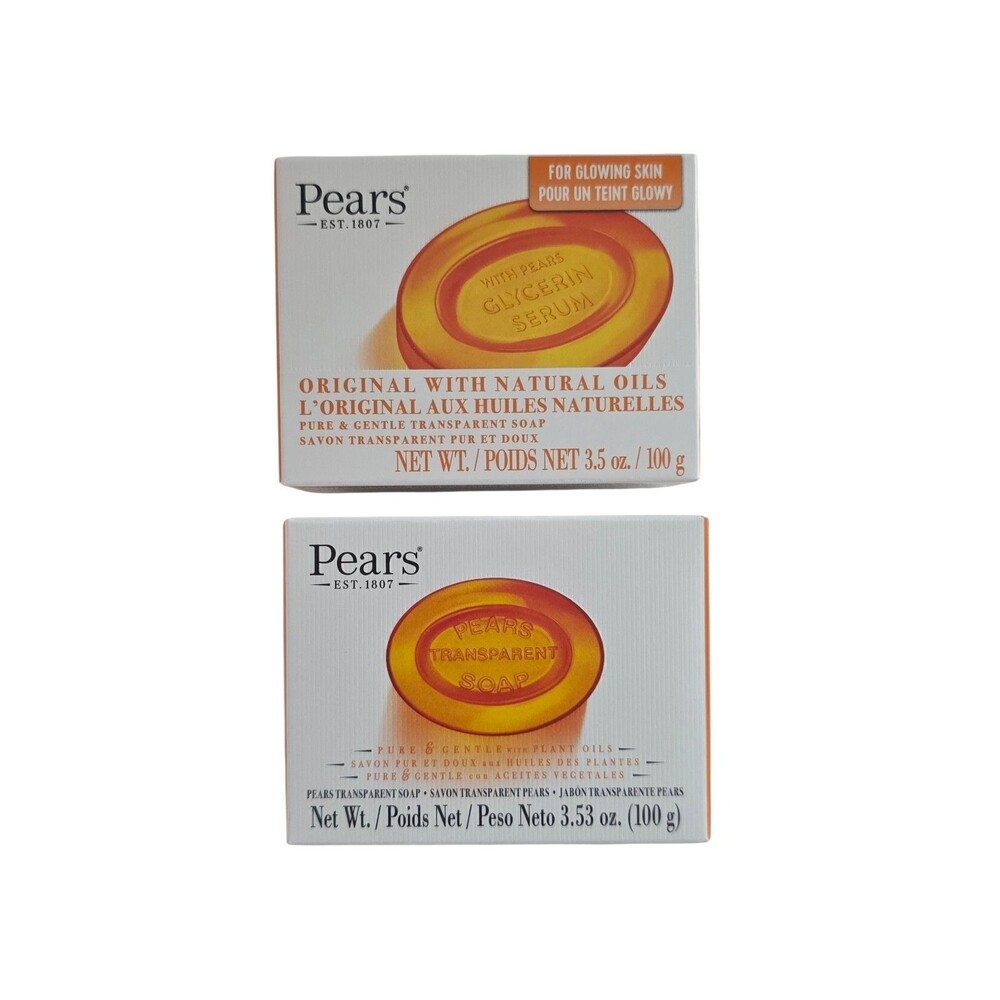 Pears Pure & Gentle Transparent Soap  3.5 oz ,2pk